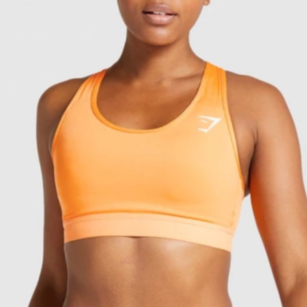 Gymshark Mesh Back Training Sports Bra Orange S
